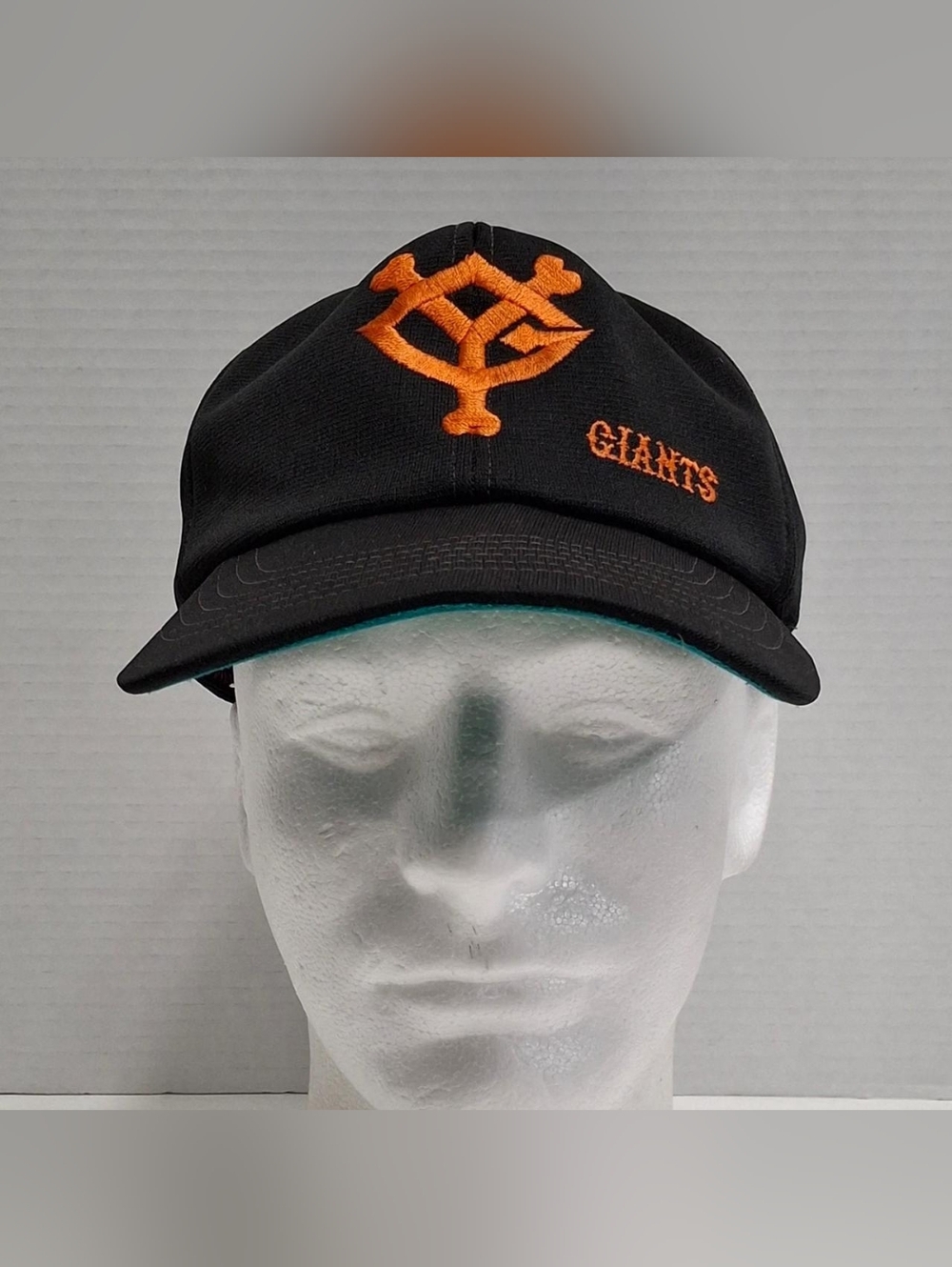 Yomiuri Giants Japan Baseball Vintage Hat Strap Back Black Cap Adjustable